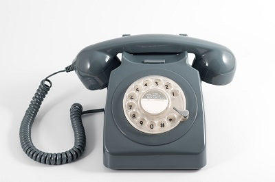 Téléphone vintage à cadran rotatif GPO 746 RETRO Bleu foncé