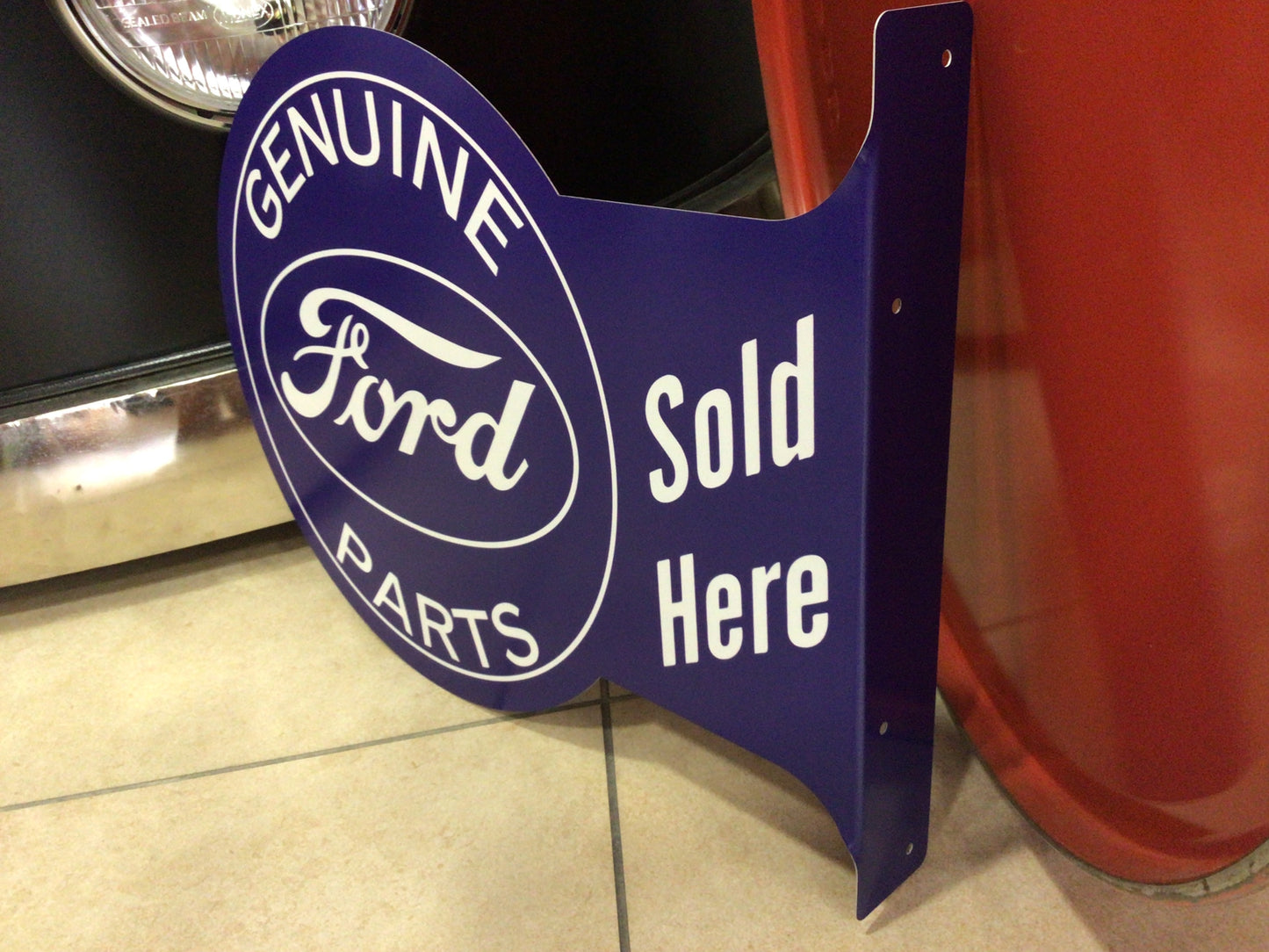 Panneau publicitaire Ford recto verso