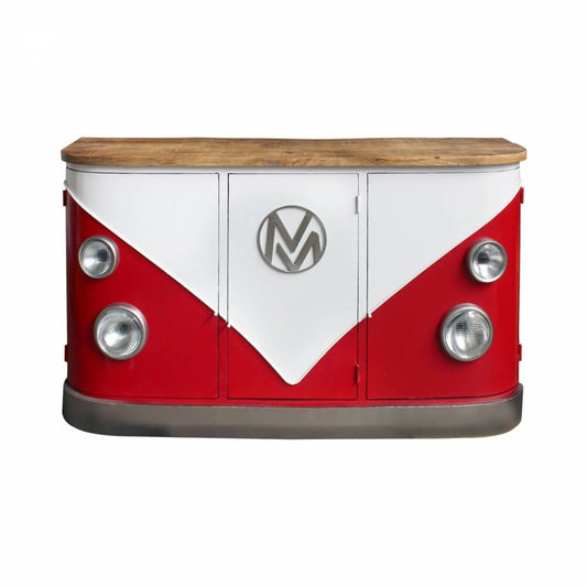 Buffet Combi Van avec plateau en bois de manguier